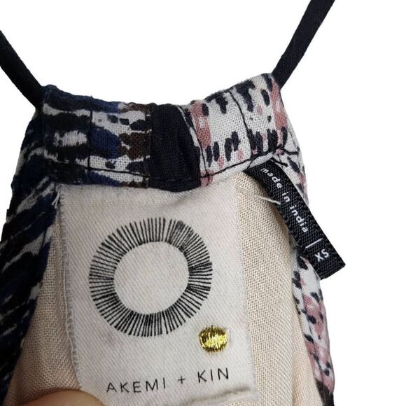 Anthropologie Akemi + Kin Tasseled Asymmetrical Midi Dress Size XS - Picture 9 of 10